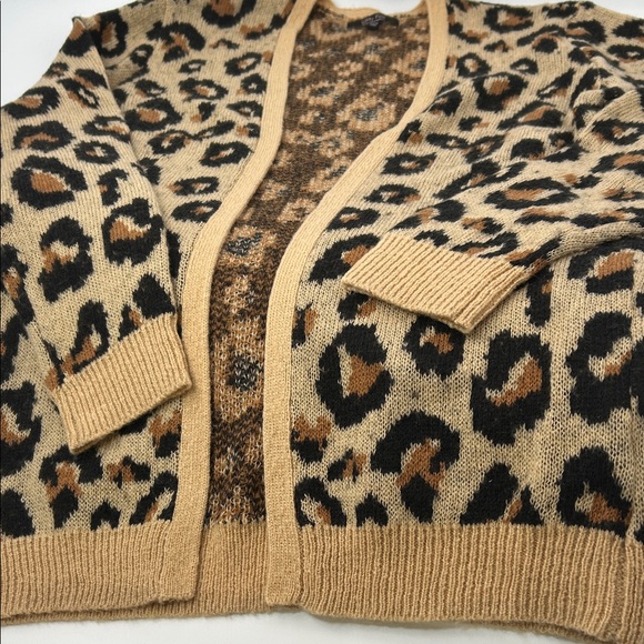 Leopard Print Women's Cardigan - Picture 13 of 16